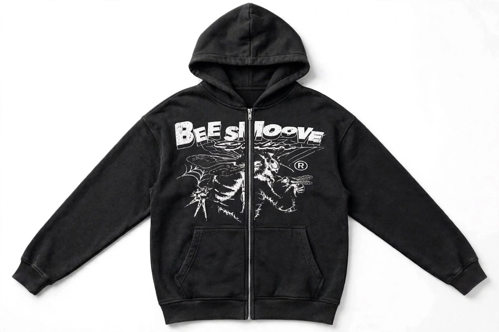 BEESMOOVE B-Squadron: Black Ops Elite Edition Two-way Zipper Boxy Hoodie