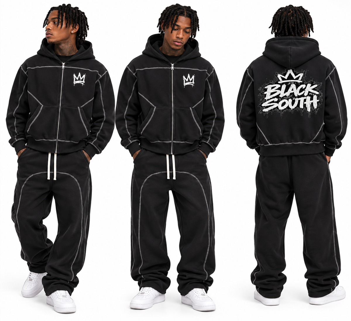 Beesmoove BlackSouth Crownback Set Sweatpants