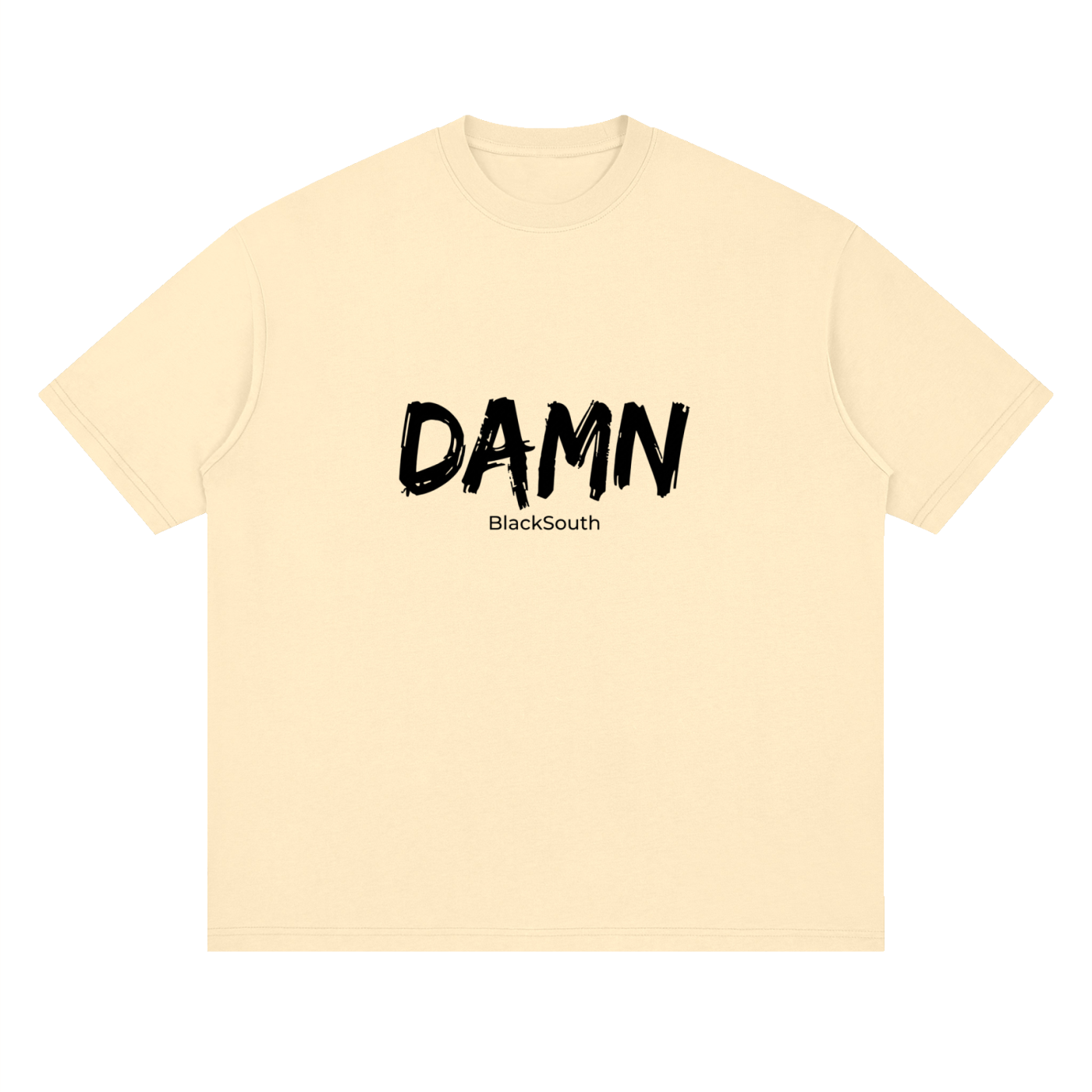 Beesmoove BlackSouth DAMN Blk Drop Shoulder T-Shirt