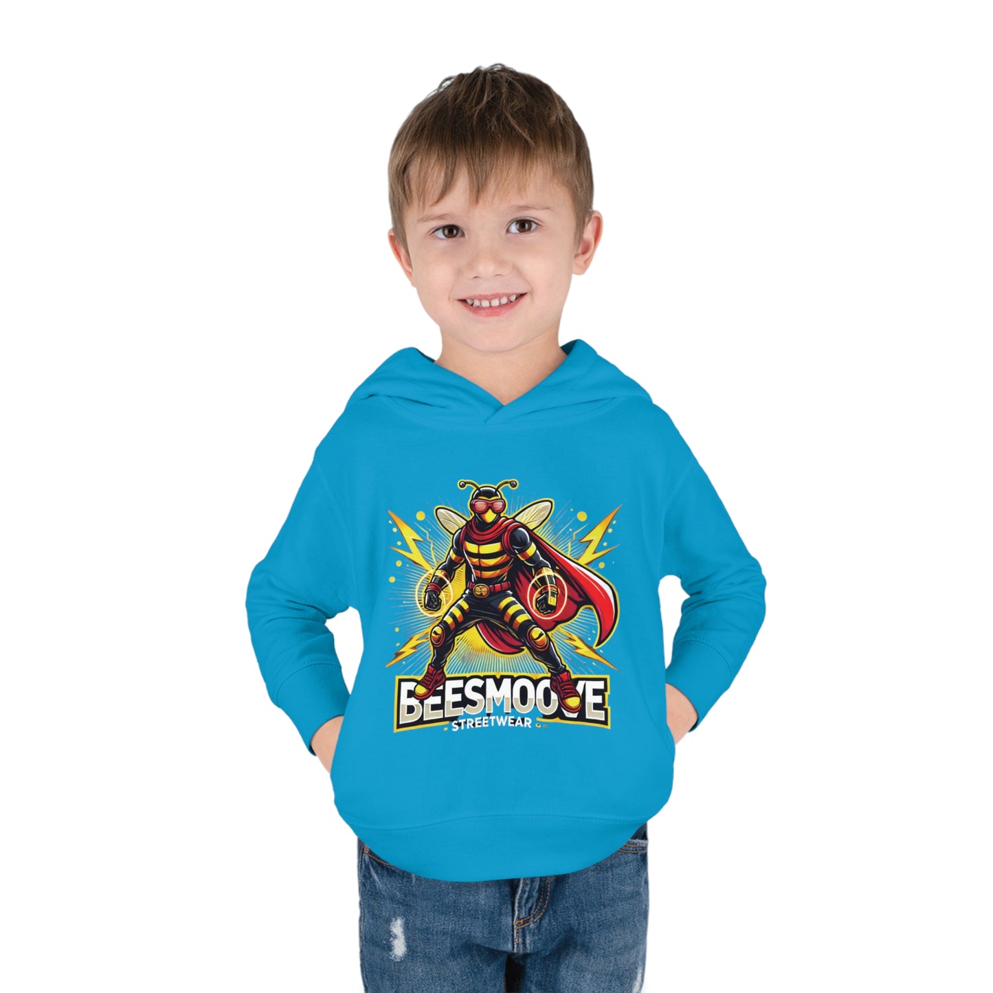 Beesmoove super hero Toddler Pullover Fleece Hoodie - Beesmoove