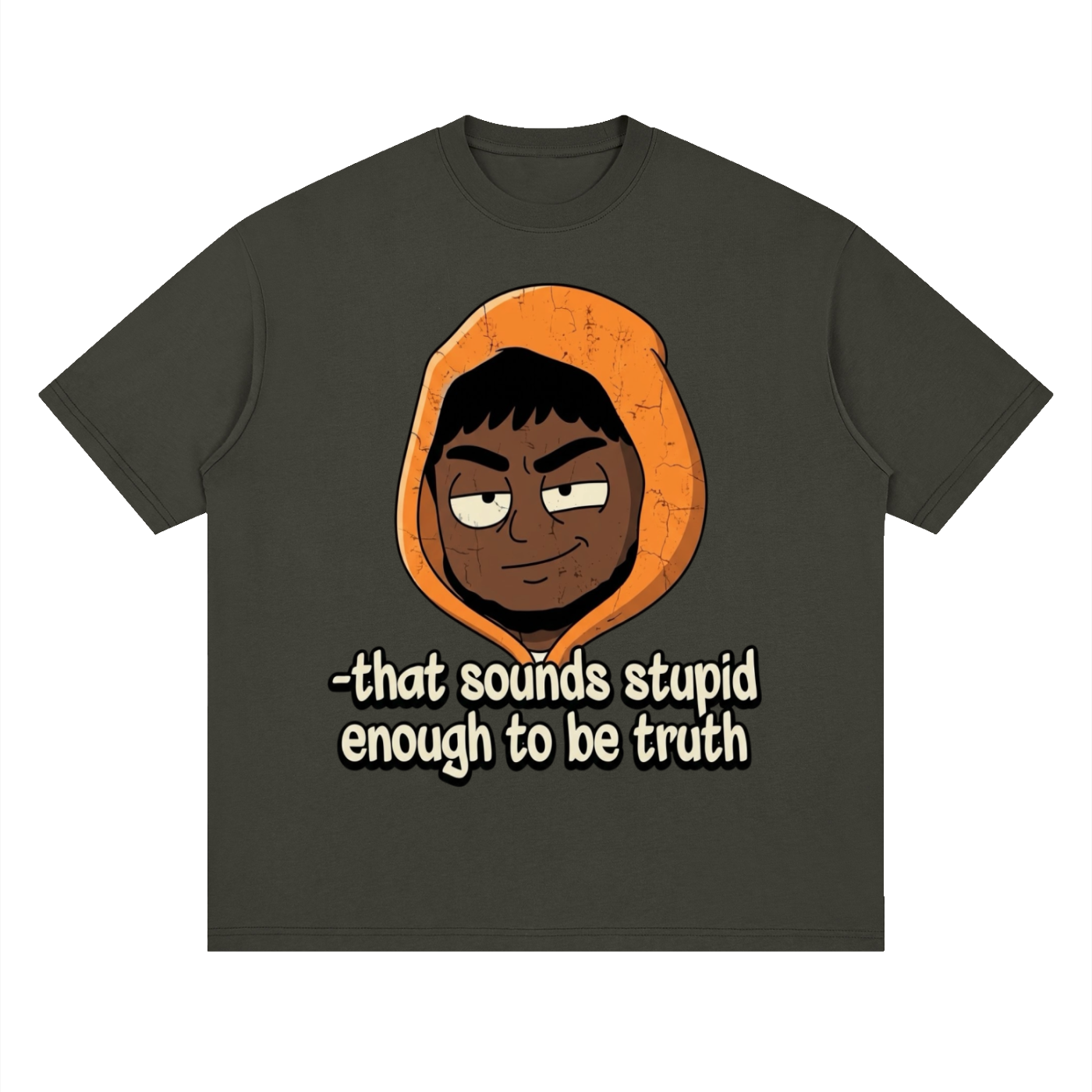 Beesmoove BlackSouth enough to be truth Drop Shoulder T-Shirt