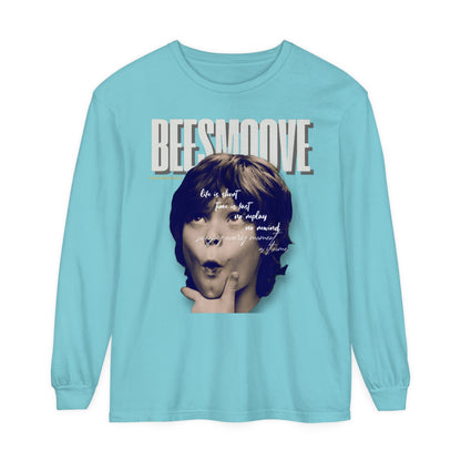 Beesmoove Moments Unreplayed Garment-dyed Long Sleeve T-Shirt - Beesmoove 40.92 Beesmoove Chalky-Mint-3XL