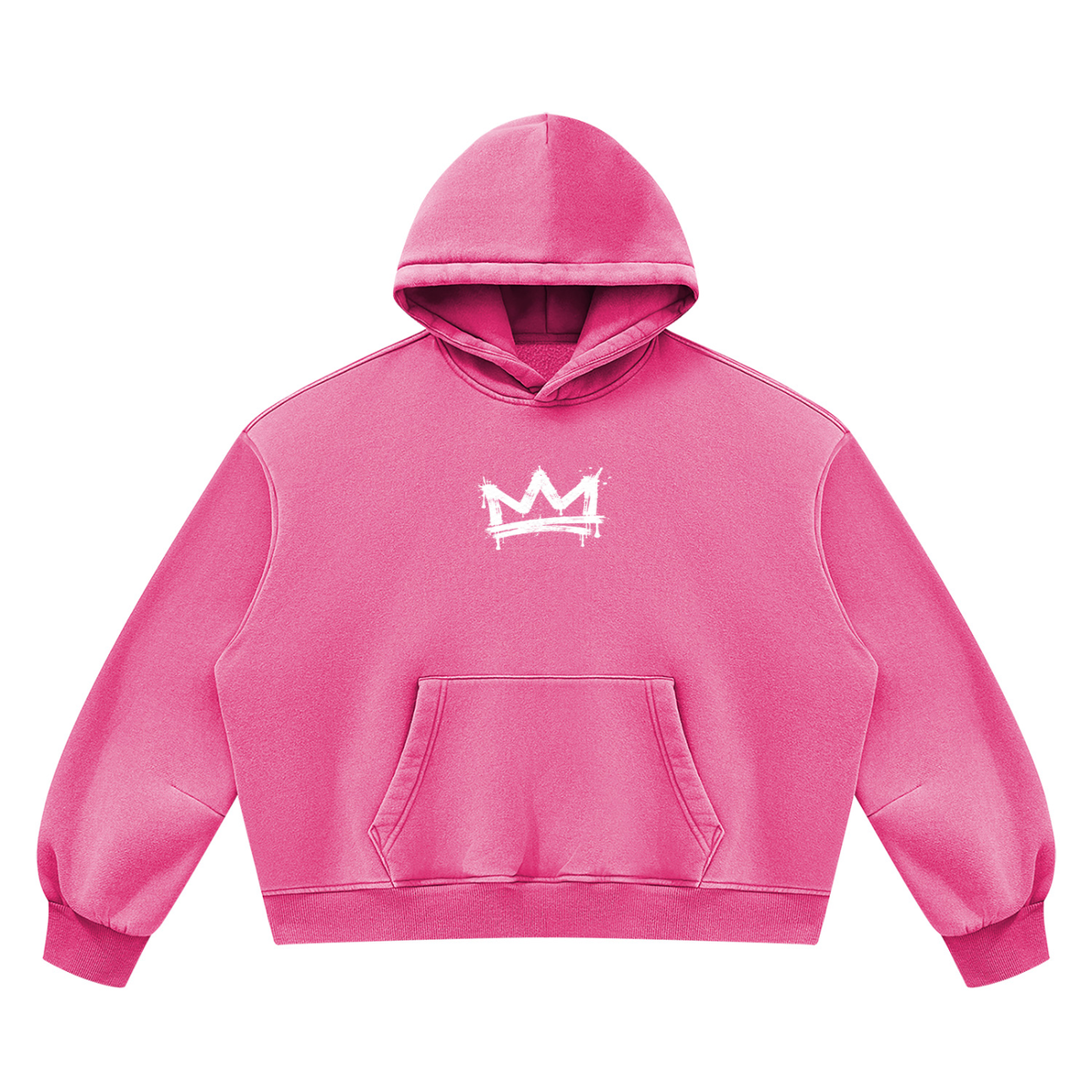 Beesmoove BlackSouth Crown Set Wash Boxy Fleece Hoodie