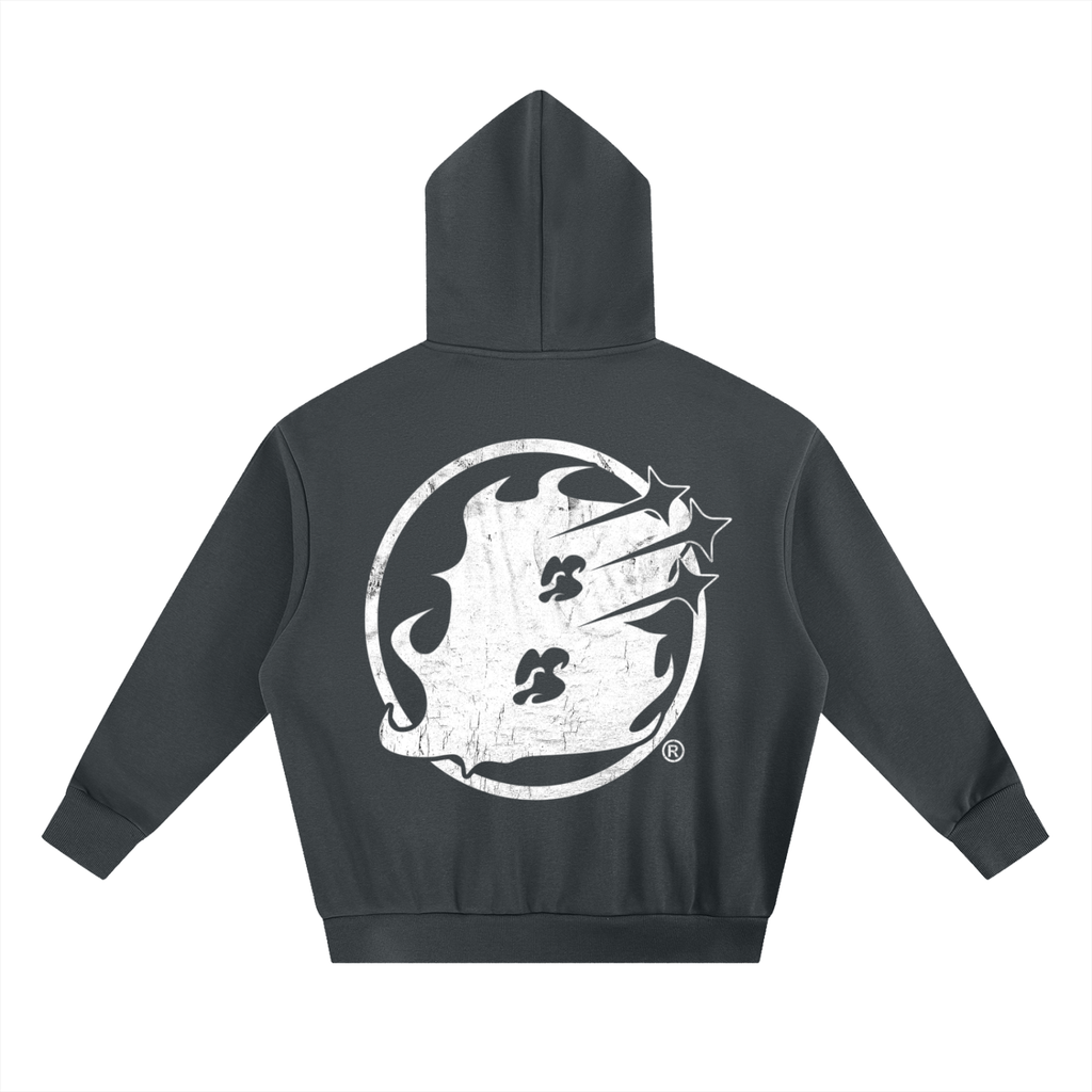 BEESMOOVE STING GRAIN Heavyweight Boxy Fleece Hoodie