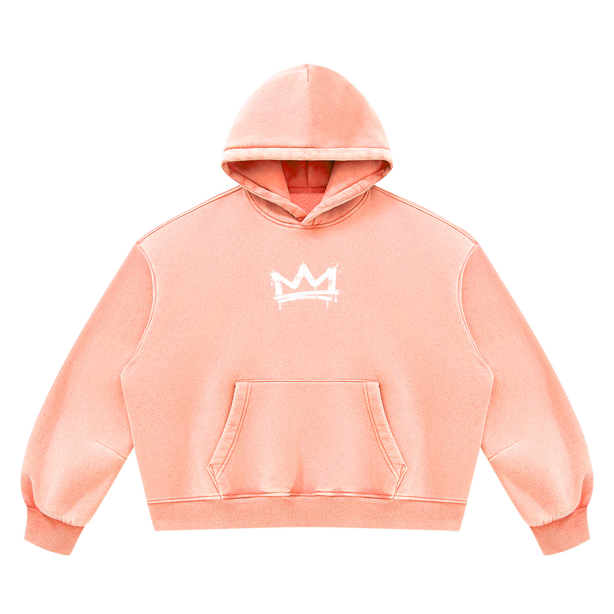 Beesmoove BlackSouth Crown Set Wash Boxy Fleece Hoodie