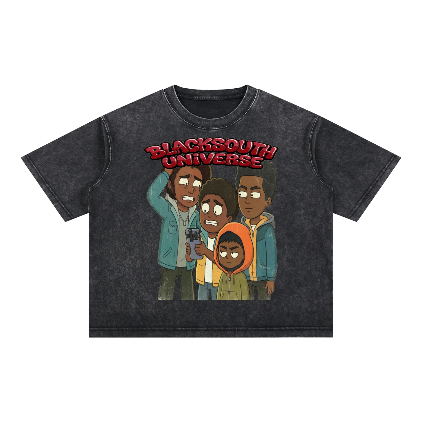 BEESMOOVE BLACKSOUTH: The Neighborhood Wash Boxy Cotton T-Shirt