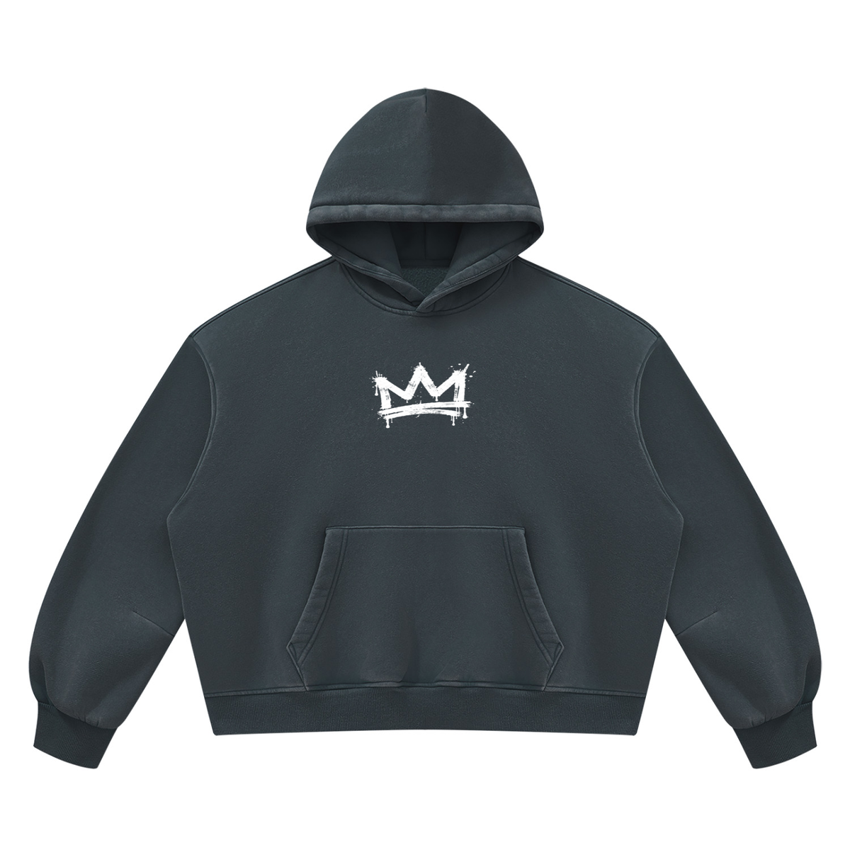 Beesmoove BlackSouth Crown Set Wash Boxy Fleece Hoodie