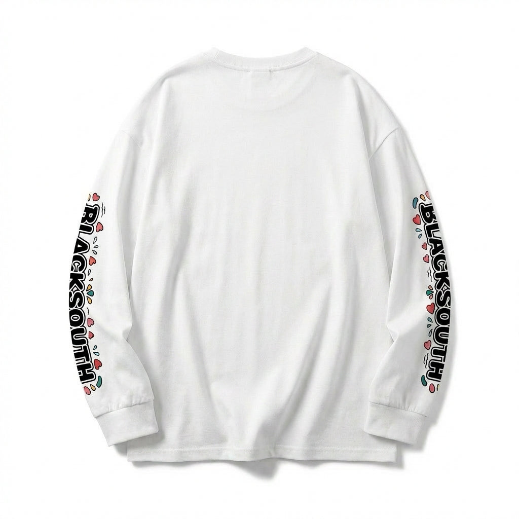 BEESMOOVE BlackSouth Fear But I’m With It Oversized Long Sleeve T-Shirt