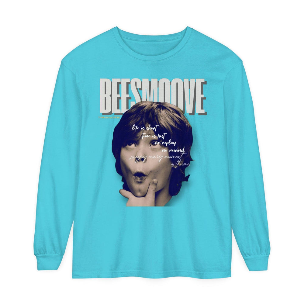 Beesmoove Moments Unreplayed Garment-dyed Long Sleeve T-Shirt - Beesmoove 