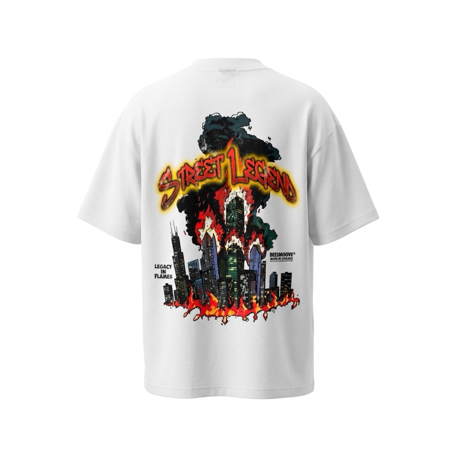 BEESMOOVE Lil Boo Chicago Streetwear Boxy Oversized T-Shirt