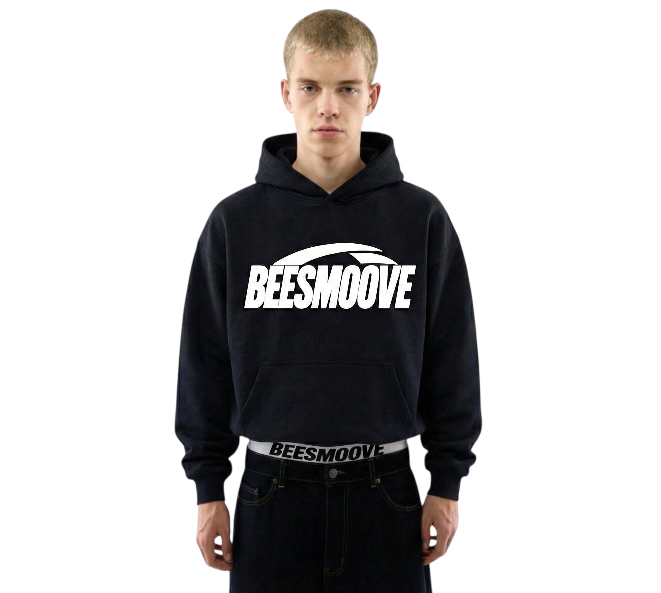BEESMOOVE Motion unit Heavyweight Drop-Shoulder Hoodie