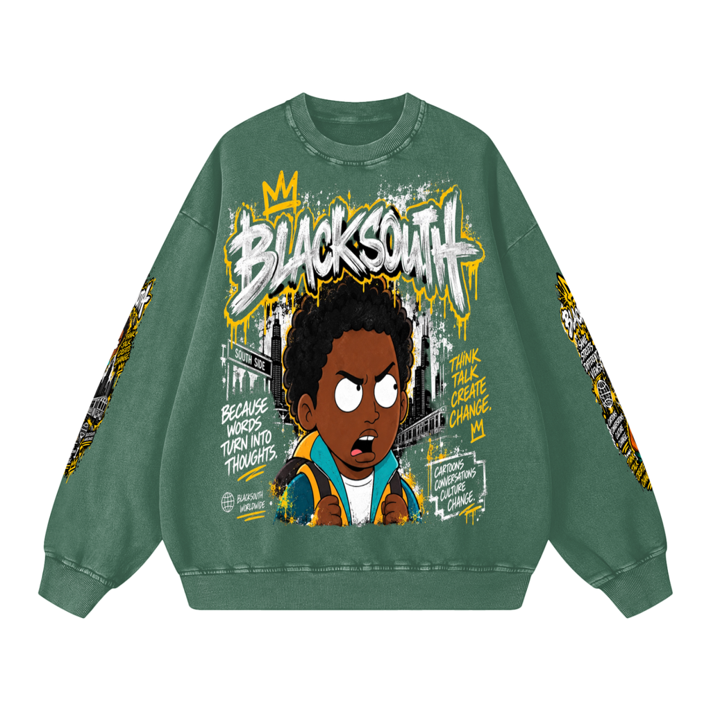 Snow Washed Oversized Sweatshirt