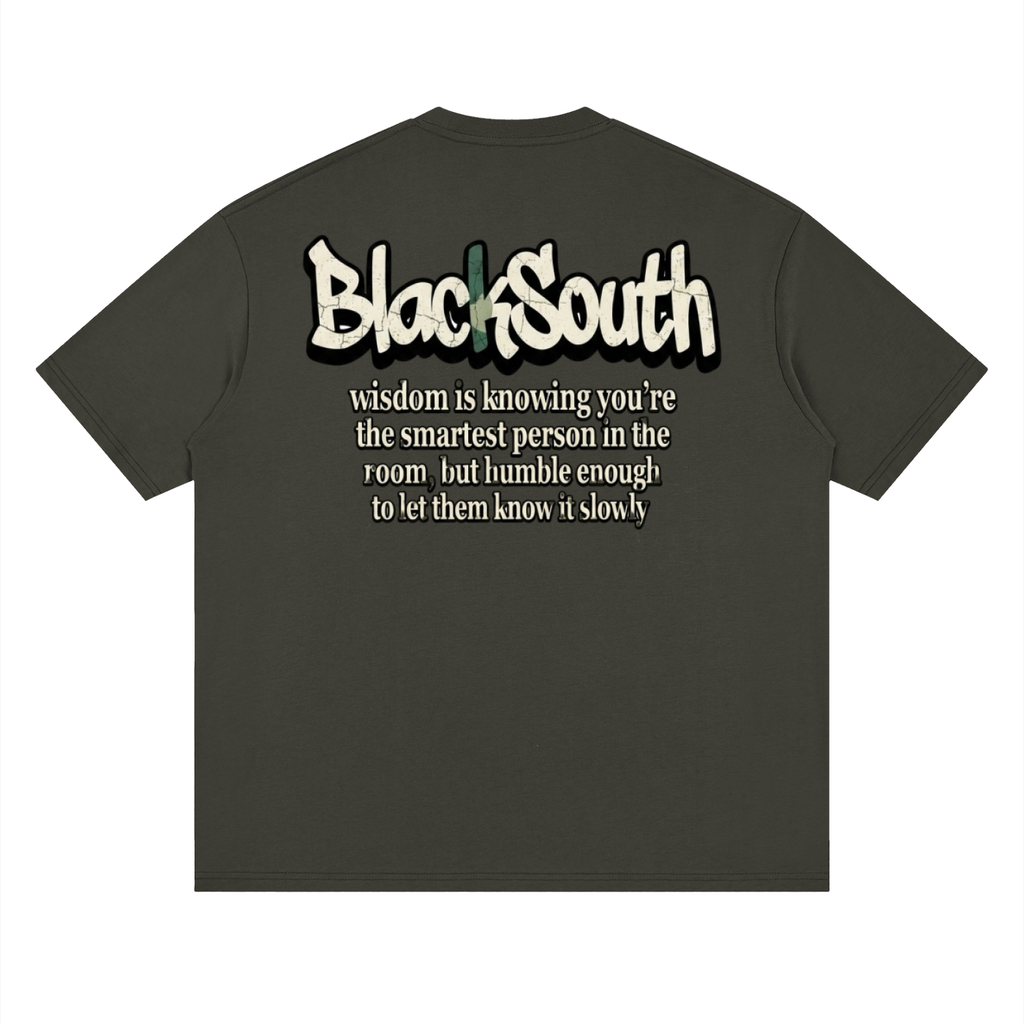 Beesmoove BlackSouth enough to be truth Drop Shoulder T-Shirt