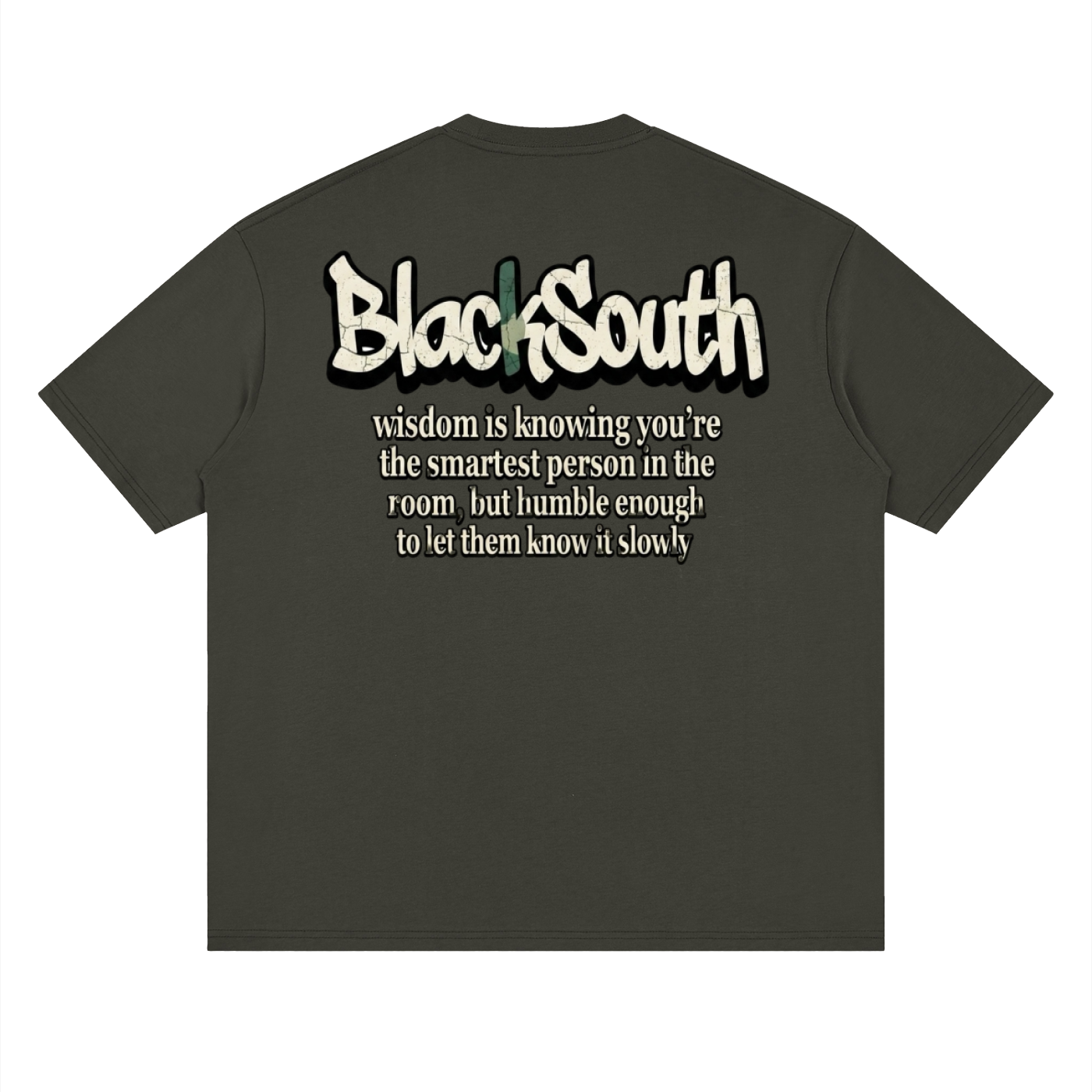 Beesmoove BlackSouth enough to be truth Drop Shoulder T-Shirt