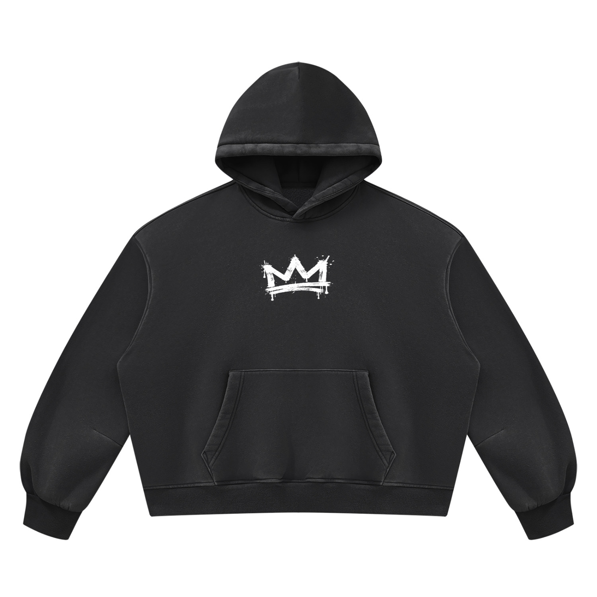 Beesmoove BlackSouth Crown Set Wash Boxy Fleece Hoodie