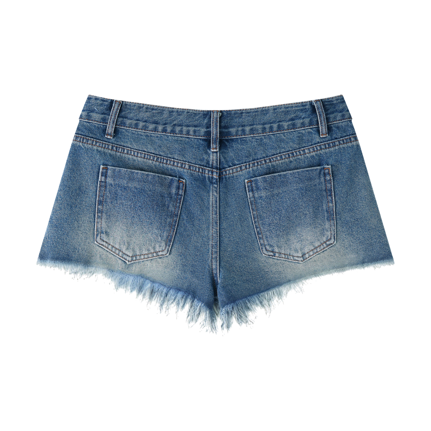 BEESMOOVE Women's Vintage Wash  Denim Shorts