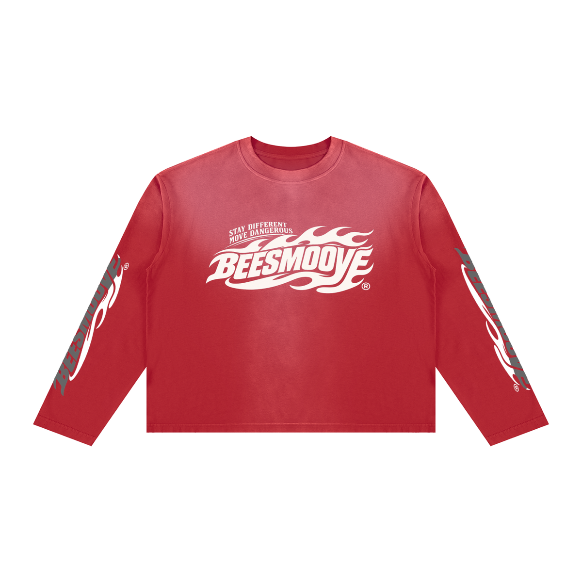 BEESMOOVE Stay Different Boxy Long Sleeve T-Shirt