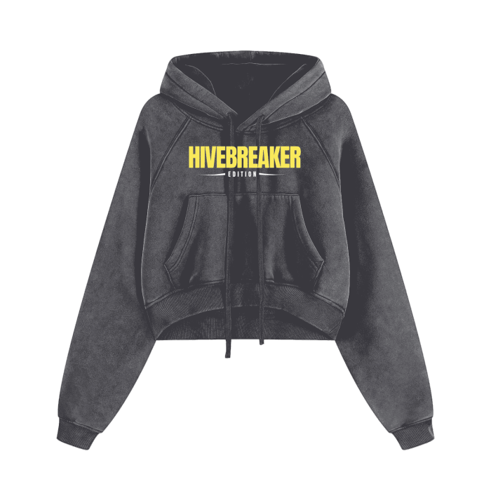 Beesmoove Hivebreaker Edition Cropped Zip-Through Hoodie - Beesmoove 