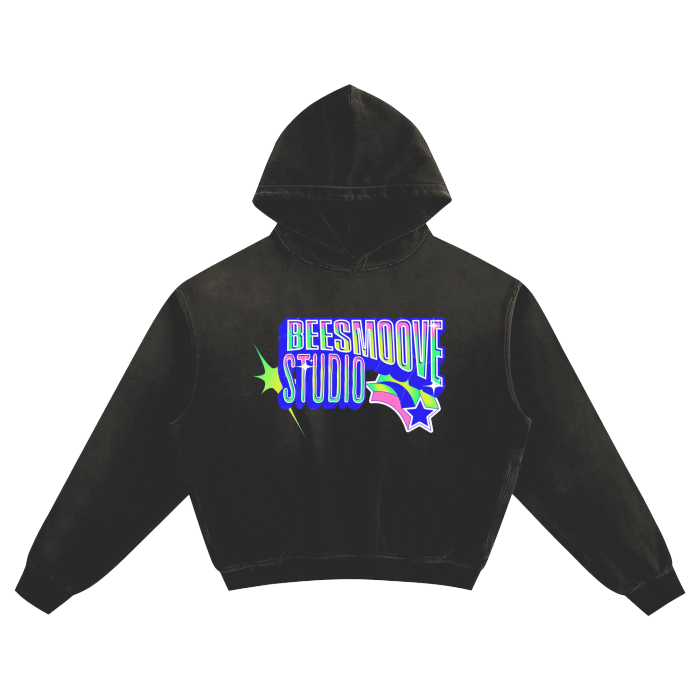 Beesmoove Galaxy Glow Sunfade Boxy Hoodie