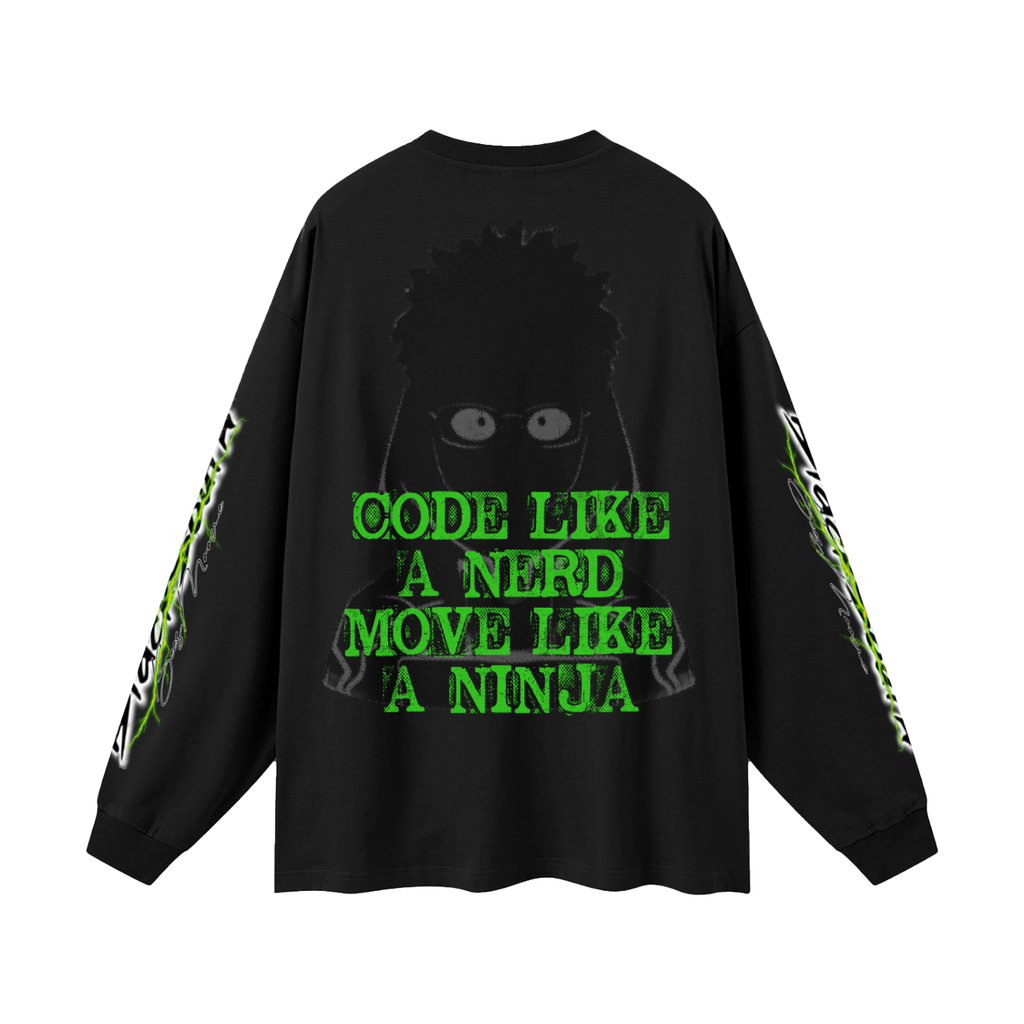 BEESMOOVE Terrell Ninja Code Long Sleeve T-Shirt -Blacksouth Collection