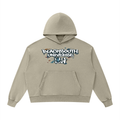 BEESMOOVE BlackSouth art of war Mineral Wash Boxy Hoodie