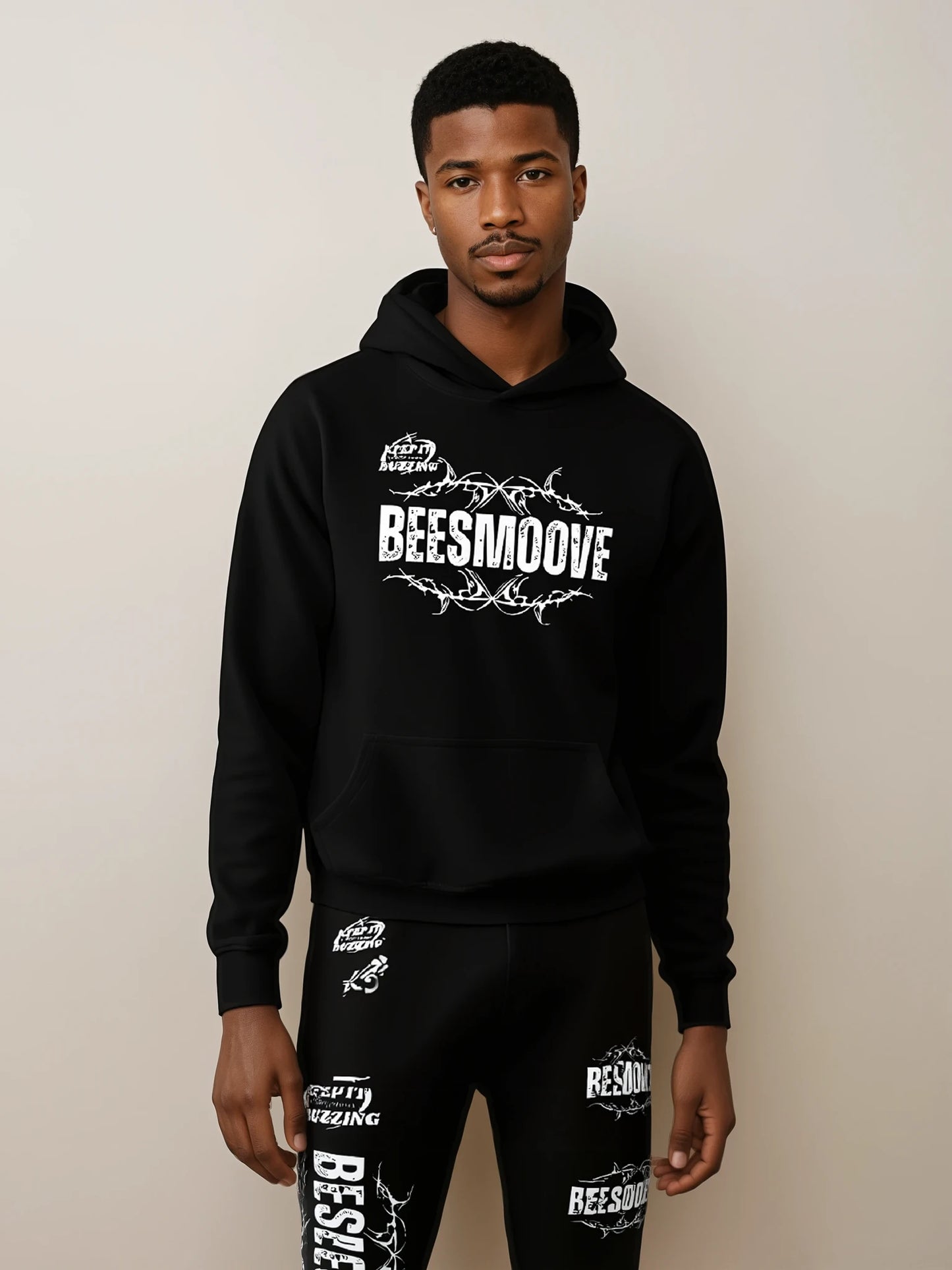 Beesmoove keep it buzzing DryBlend® Hooded Sweatshirt