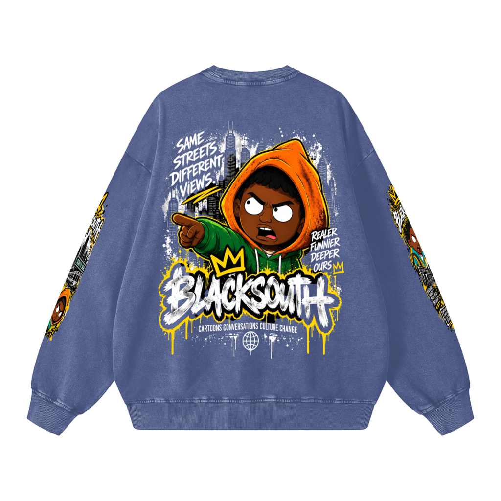 Snow Washed Oversized Sweatshirt