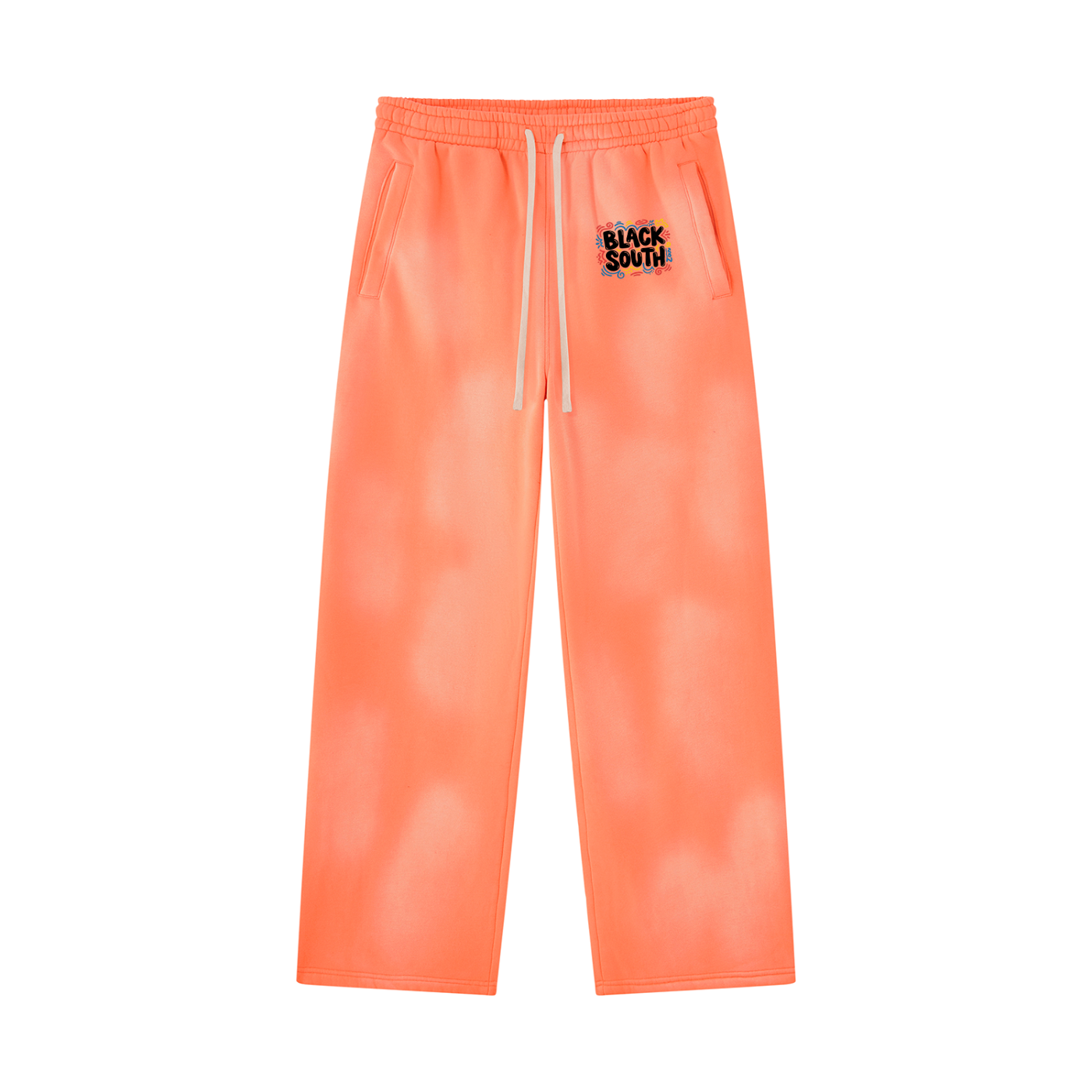 BEESMOOVE BlackSouth Sunfade Wide Leg Fleece Sweatpants