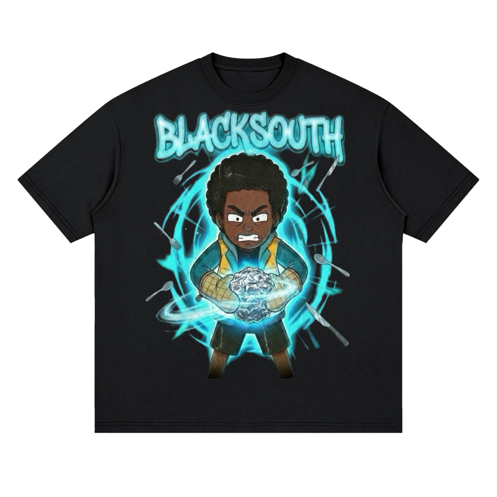 BEESMOOVE BlackSouth- Lil Boo Power Loose Drop Shoulder T-Shirt