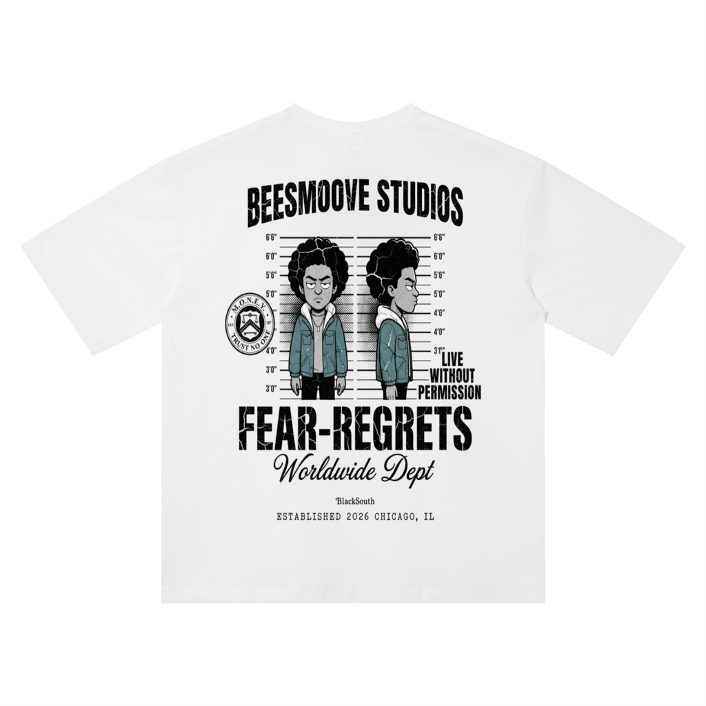 Beesmoove BlackSouth Lamont Fear Regrets T-Shirt