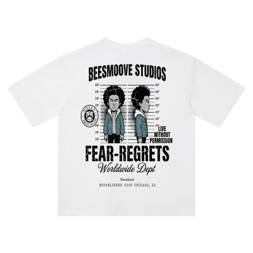 Beesmoove BlackSouth Lamont Fear Regrets T-Shirt