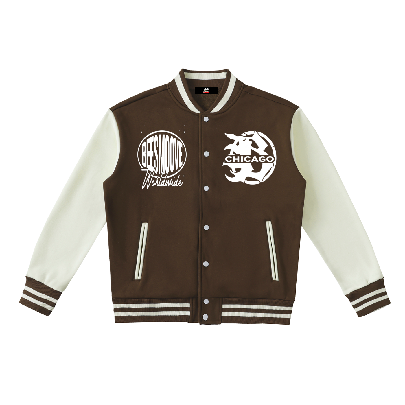Beesmoove worldwide Two-Tone Fleeced Varsity Jacket