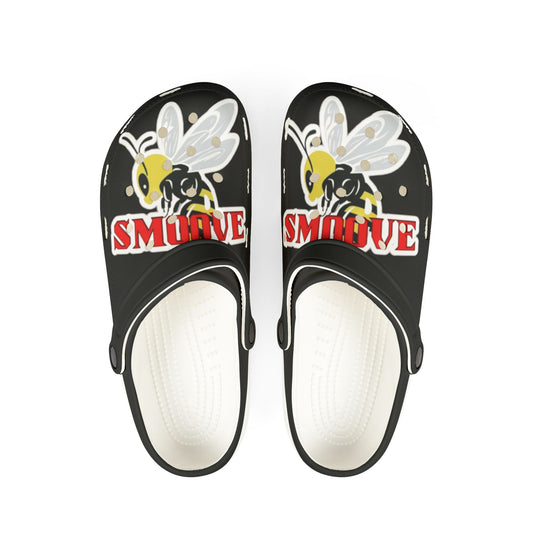 Beesmoove logo EVA Foam Rubber Shoes (AOP) - Beesmoove Printify Shoes 17.23 US-12-Men-s-White Beesmoove