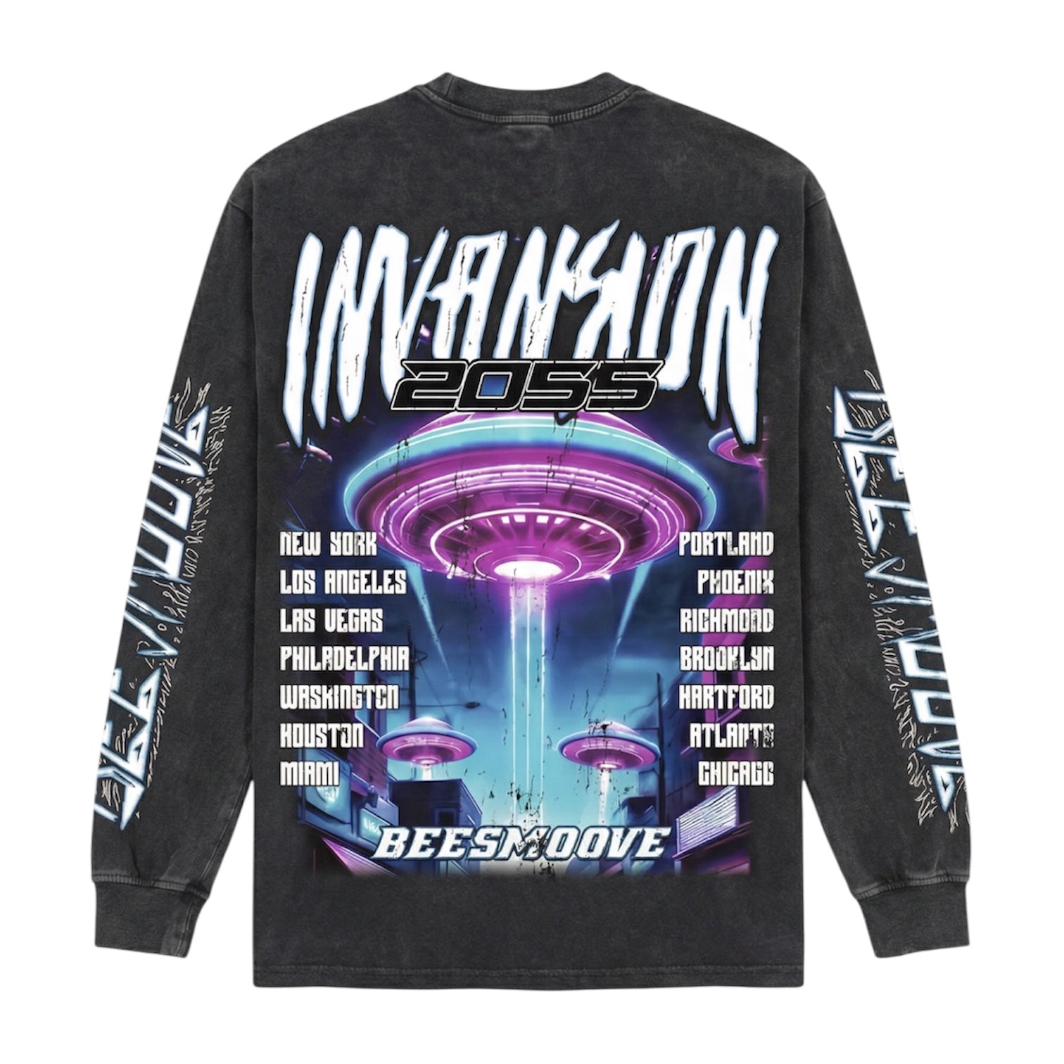 BEESMOOVE INVASION The Future is Now Long Sleeve Tee