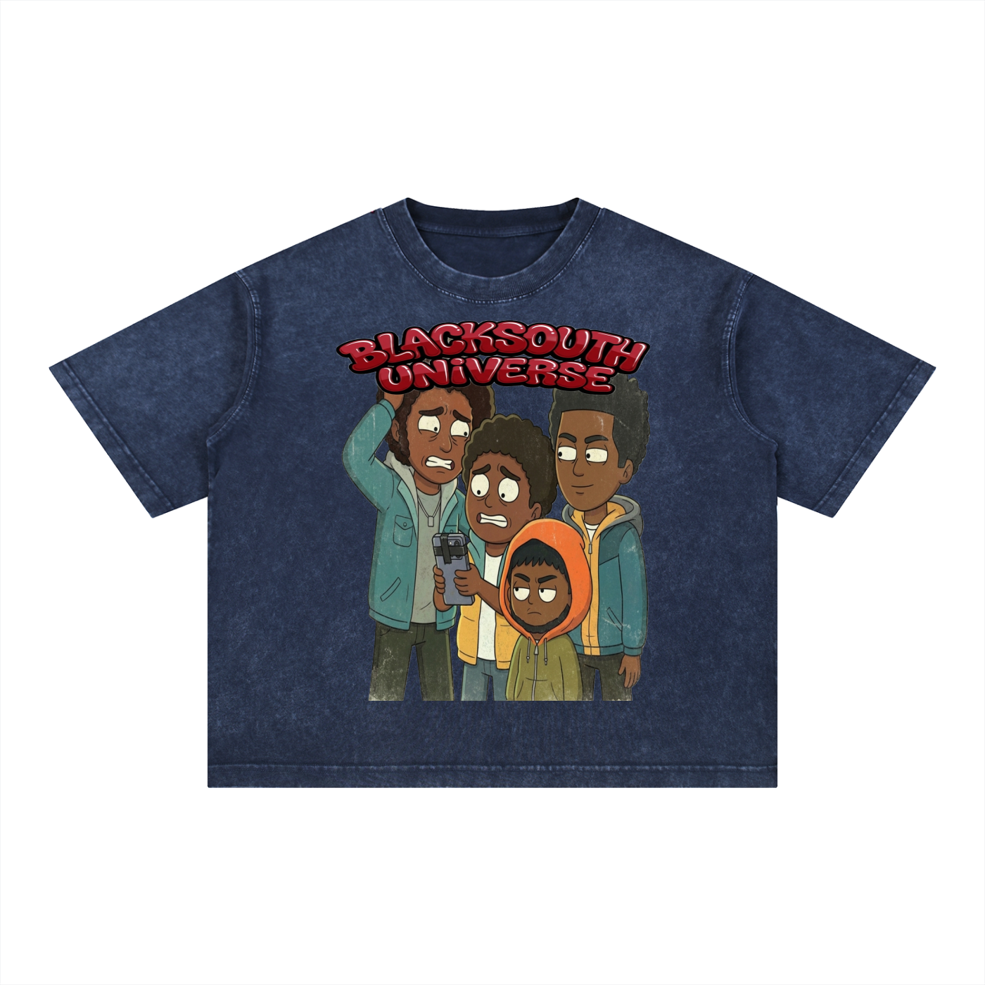 BEESMOOVE BLACKSOUTH: The Neighborhood Wash Boxy Cotton T-Shirt