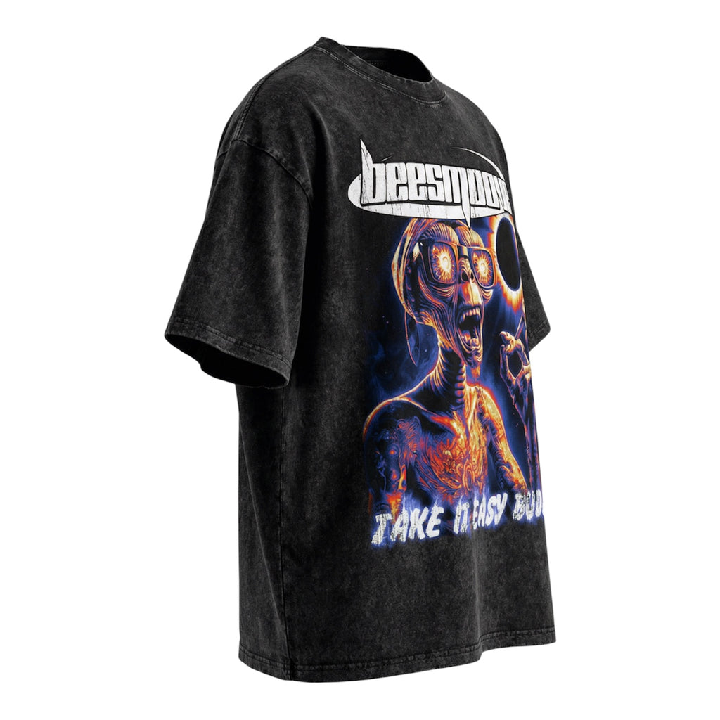 BEESMOOVE Take It Easy Buddy Oversize Washed Tee