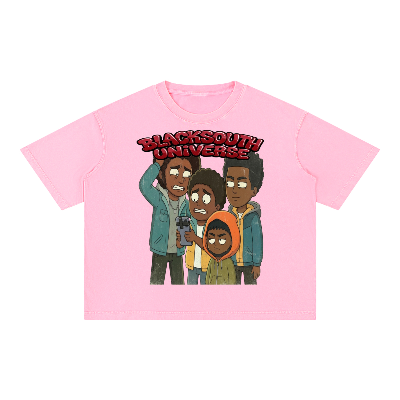 BEESMOOVE BLACKSOUTH: The Neighborhood Wash Boxy Cotton T-Shirt