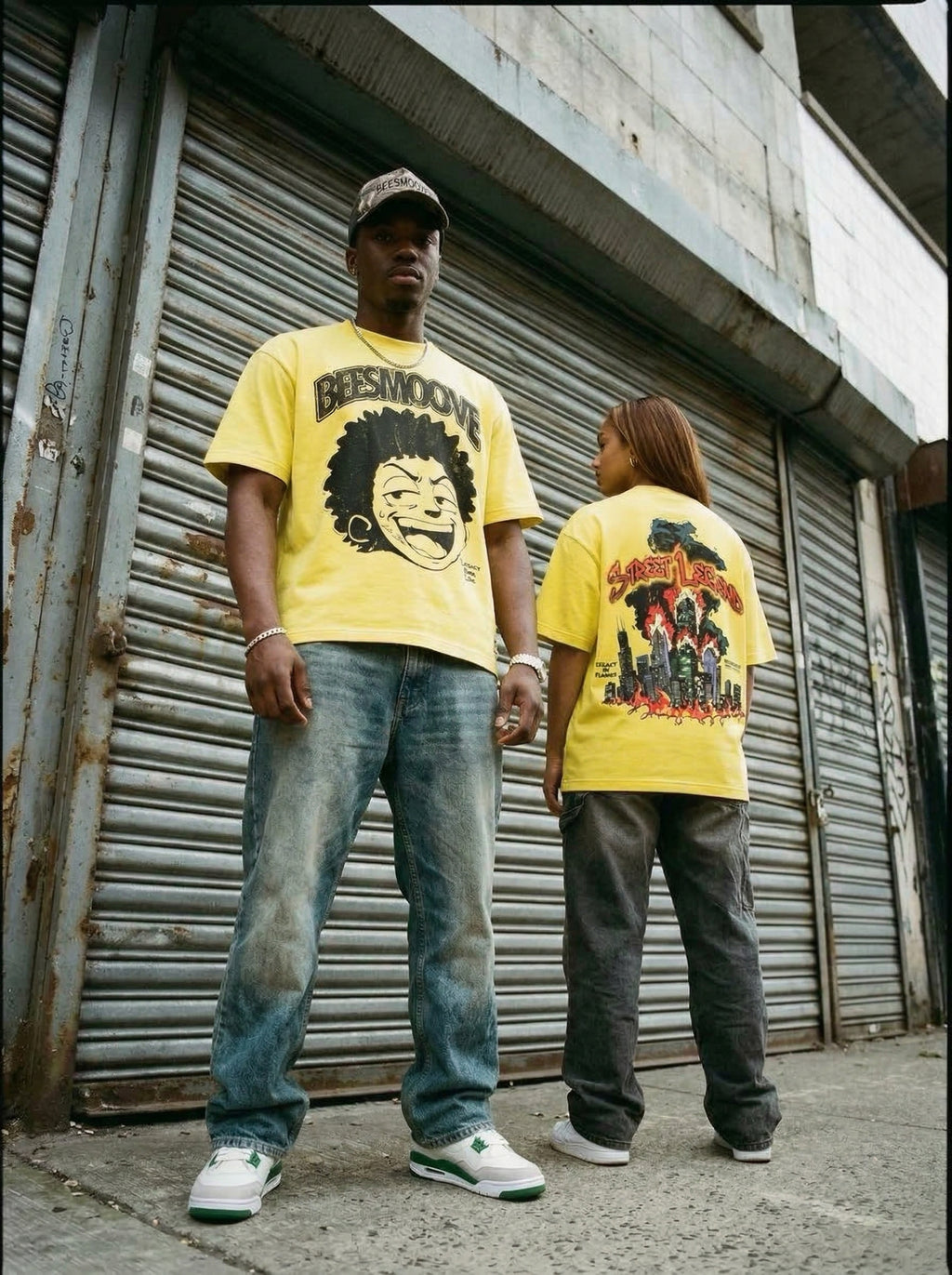 BEESMOOVE Lil Boo Chicago Streetwear Boxy Oversized T-Shirt