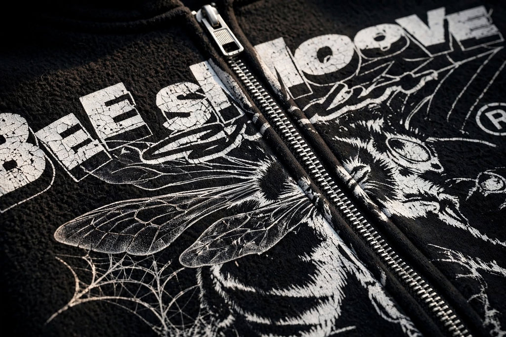 BEESMOOVE B-Squadron: Black Ops Elite Edition Two-way Zipper Boxy Hoodie