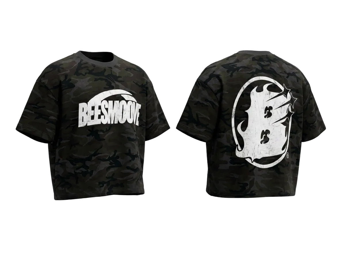 BEESMOOVE: War Within Camo Boxy T-Shirt