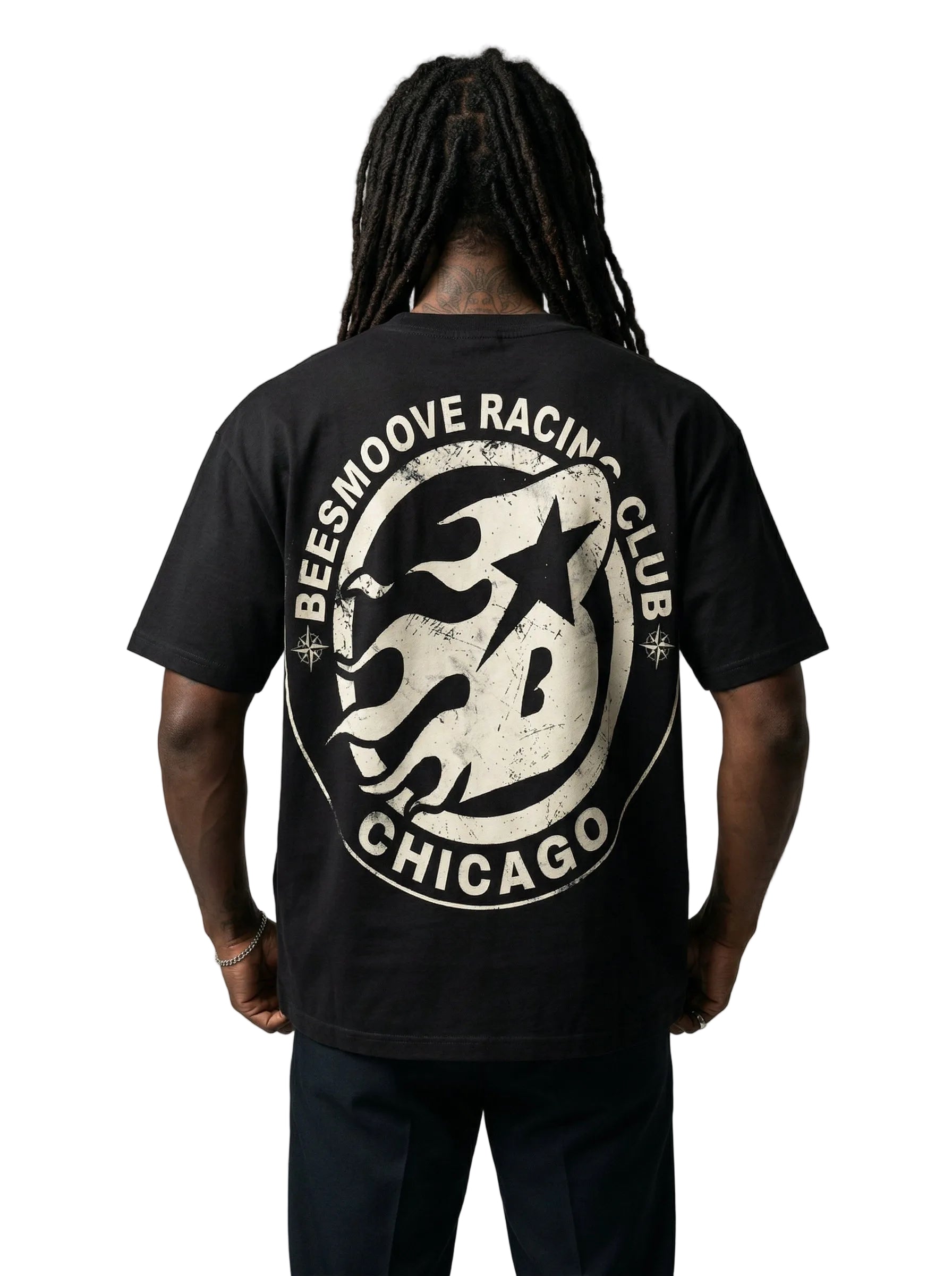 BEESMOOVE Racing Club: Flame Mark Edition BLK TEE