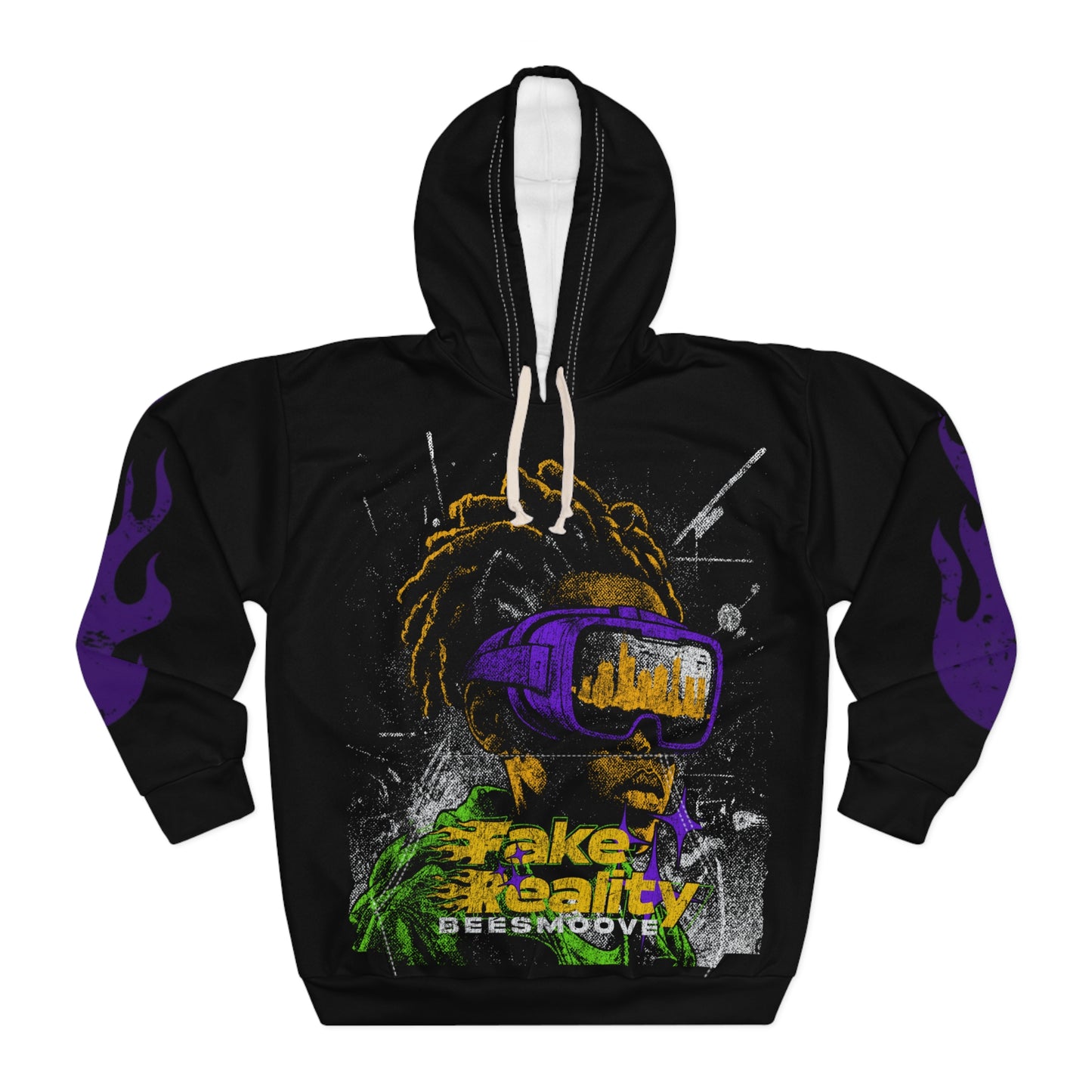 Beesmoove fake reality Hoodie (AOP) - Beesmoove Printify All Over Prints 74.53 2XL Beesmoove