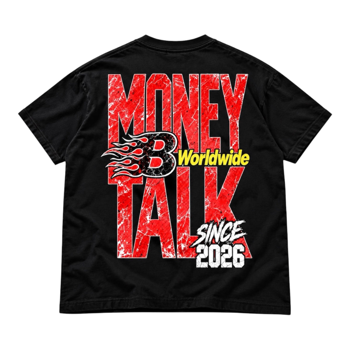 Beesmoove Blacksouth — MONEY TALK WORLDWIDE Oversized Drop Shoulder Tee