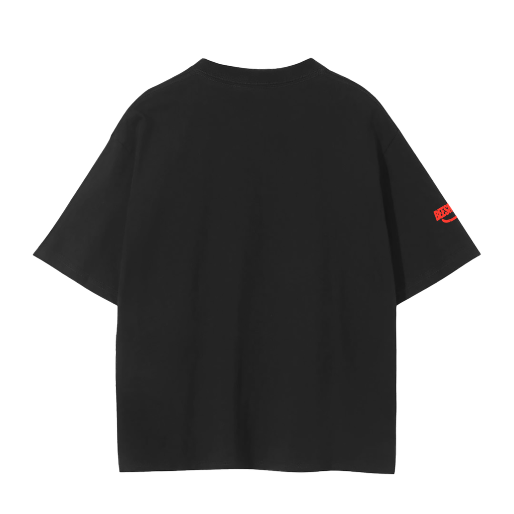 BEESMOOVE STING GRAIN Red Seamless T-Shirt