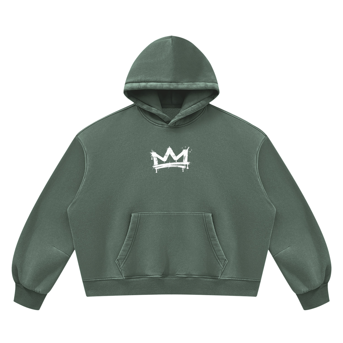 Beesmoove BlackSouth Crown Set Wash Boxy Fleece Hoodie