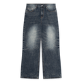Beesmoove Men's Vintage Wash Denim Jeans