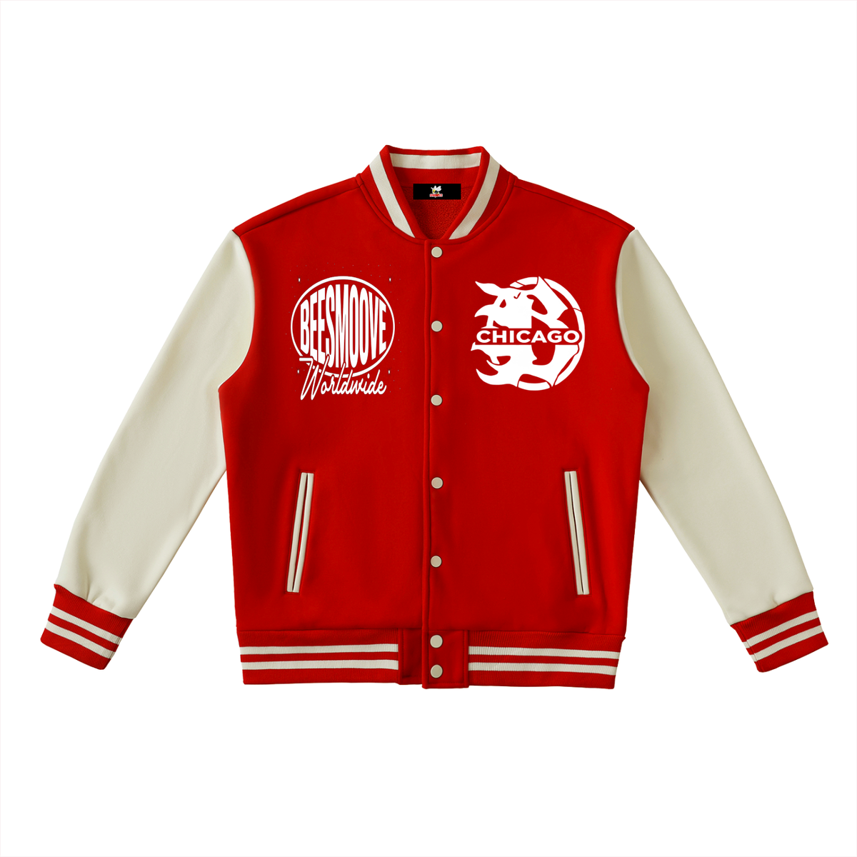 Beesmoove worldwide Two-Tone Fleeced Varsity Jacket