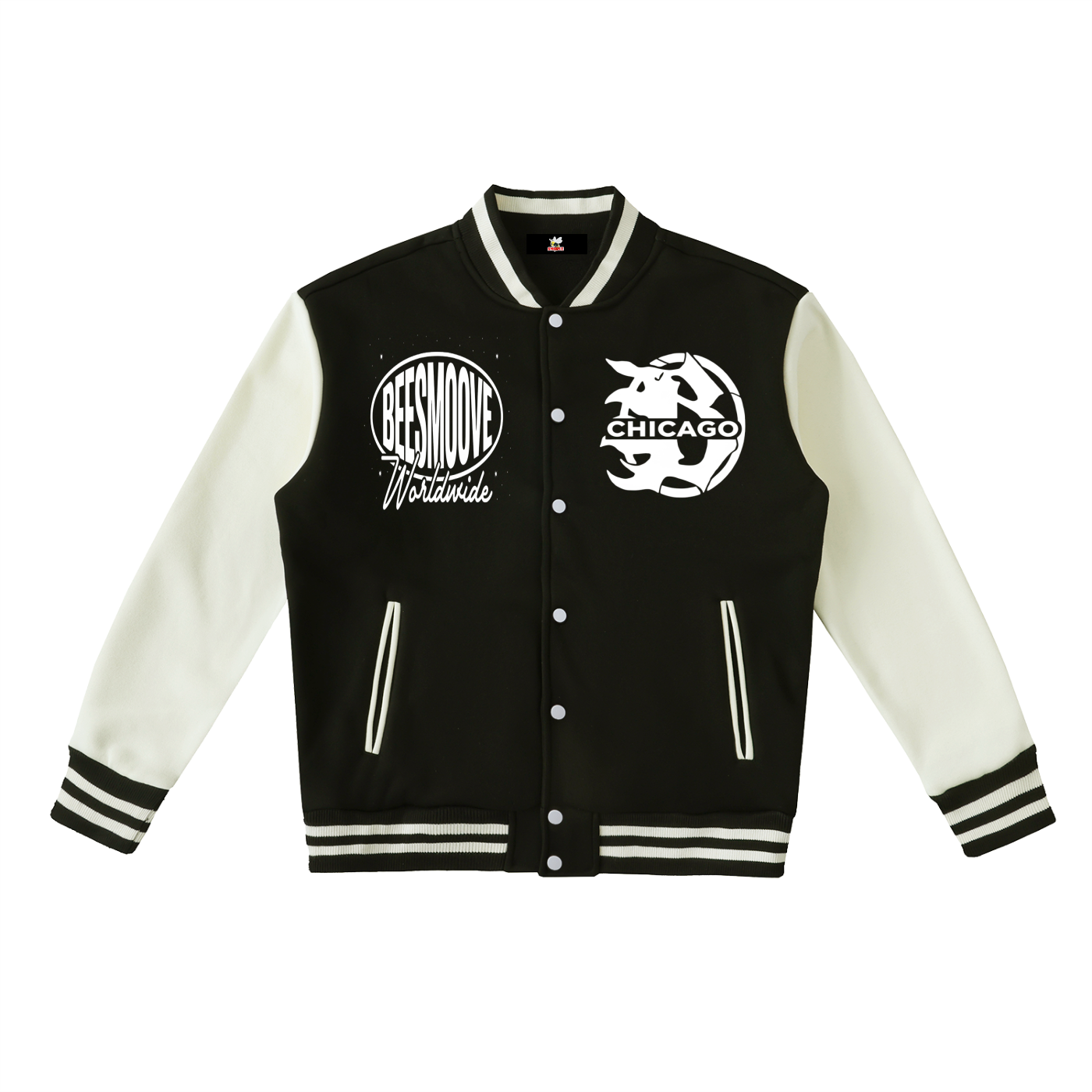 Beesmoove worldwide Two-Tone Fleeced Varsity Jacket