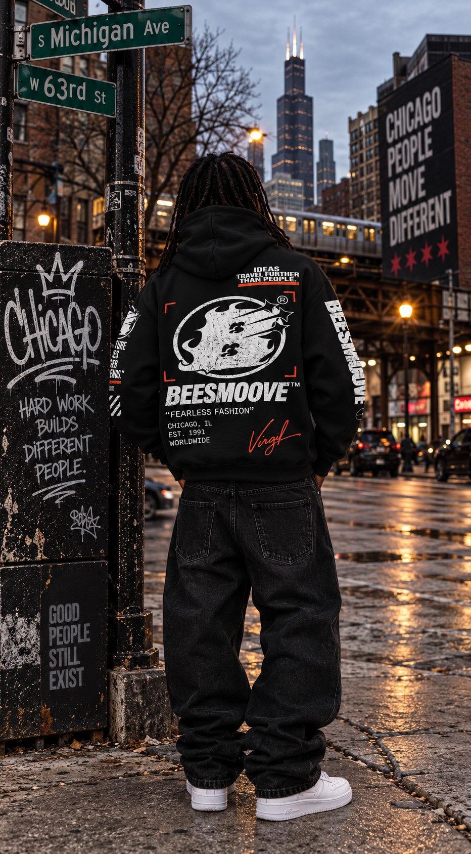 Beesmoove Virgil™ Boxy Hoodie