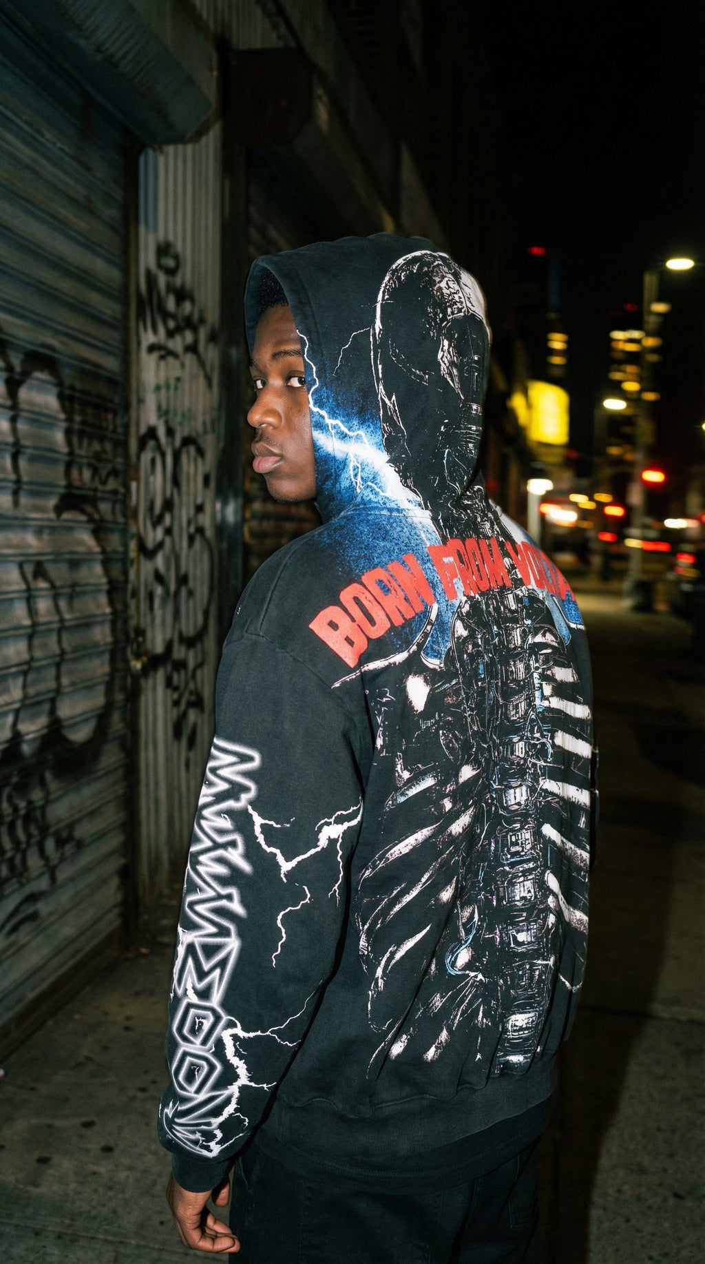 BEESMOOVE Born From Voltage Hoodie 4-26